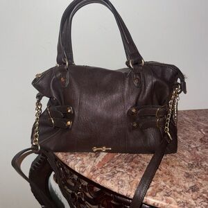 Elegant Brown Leather Handbag